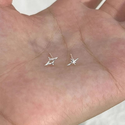 Star Stud Asymmetrical Earring