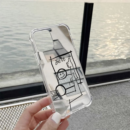 Cartoon Case Phone Mirrored