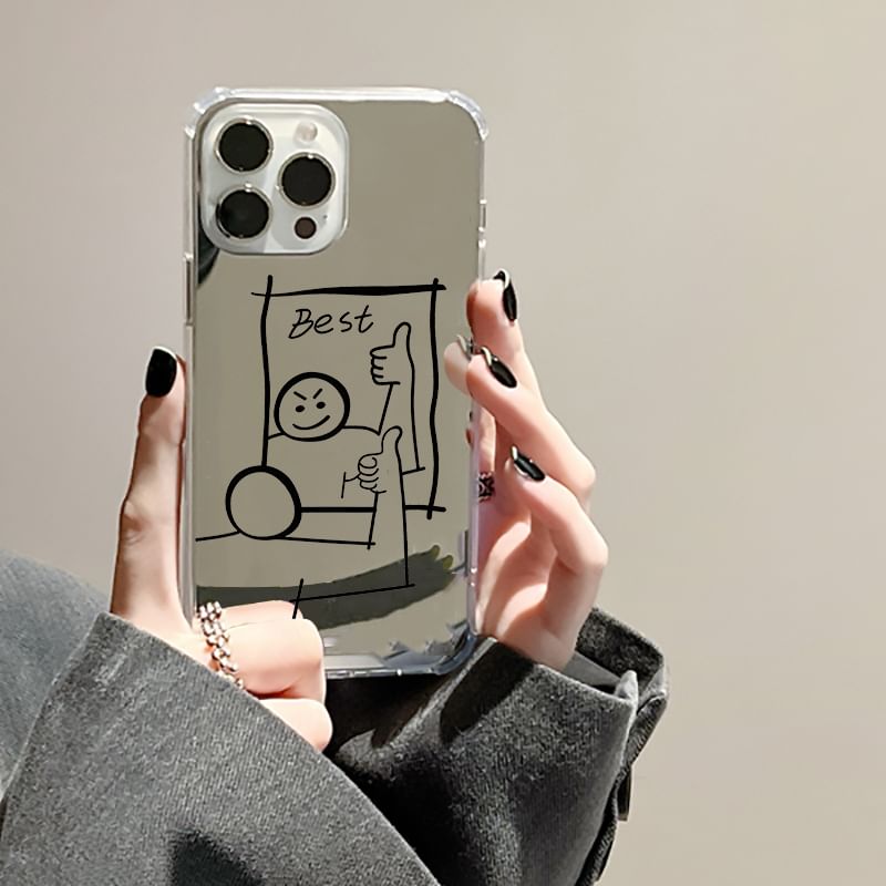 Cartoon Case Phone Mirrored
