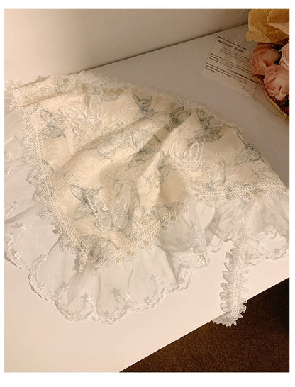 Bandana (Various Lace Trim Designs) Butterfly