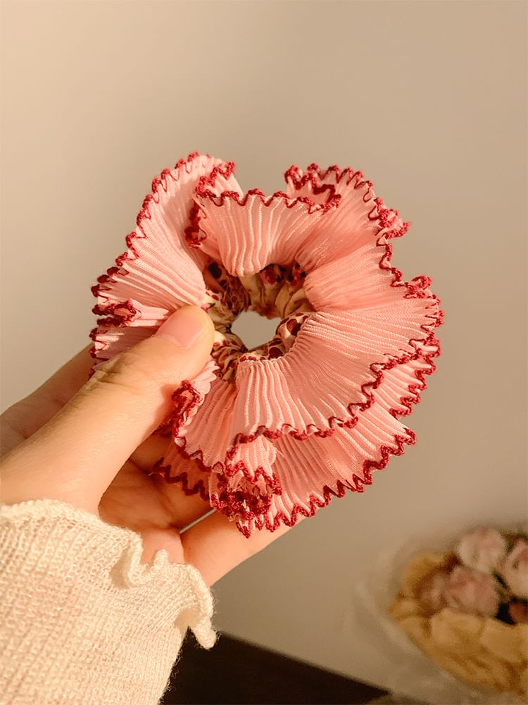 Accordion Fabric Scrunchie