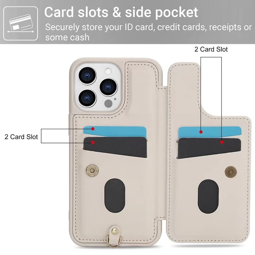Floral Phone Faux Case Leather