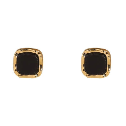 Ear Square Silver Sterling Stud