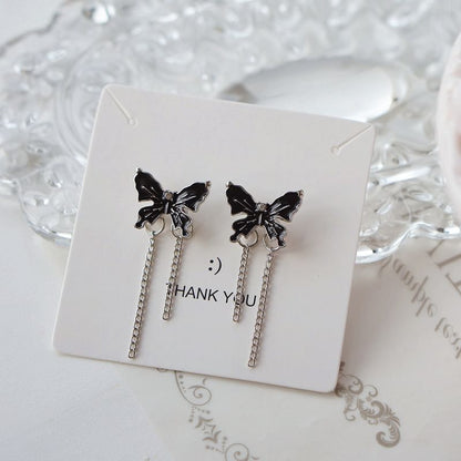 Drop / Earring Butterfly Enamel Clip On