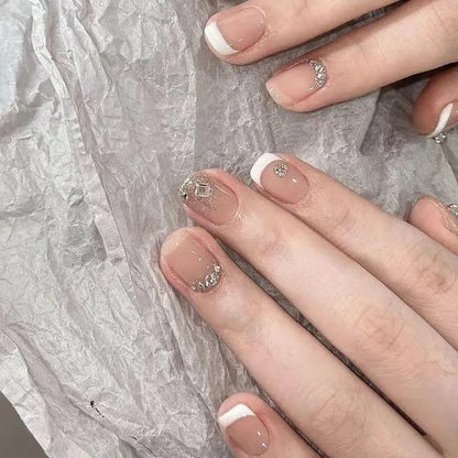 Strass-Press-On-Nagel