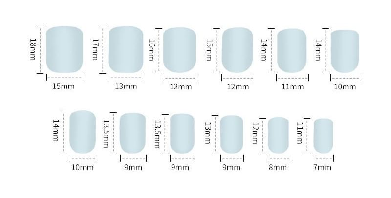 Strass-Press-On-Nagel