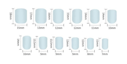 Strass-Press-On-Nagel