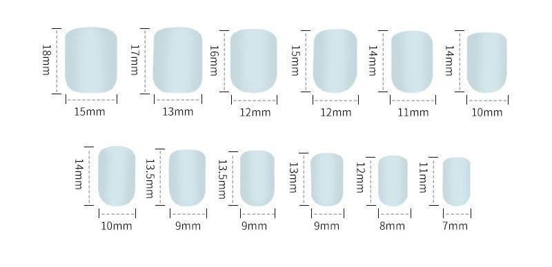 Einfacher Druck-auf-Zehennagel