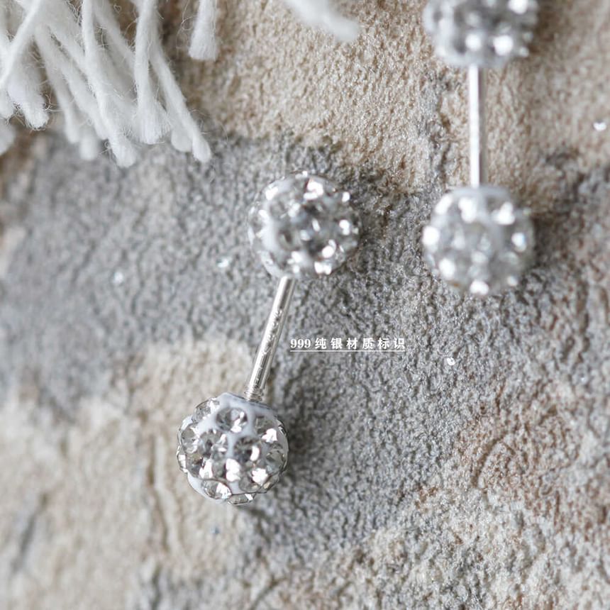 Rhinestone Ball Stud Earring