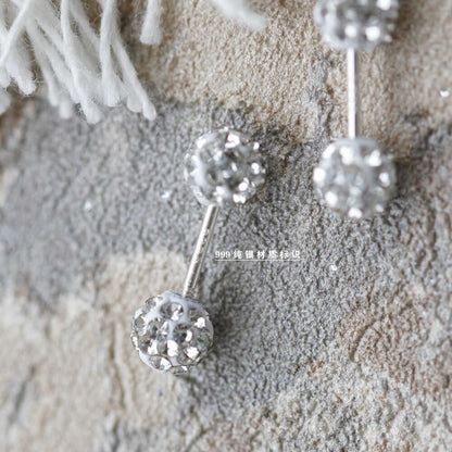 Rhinestone Ball Stud Earring