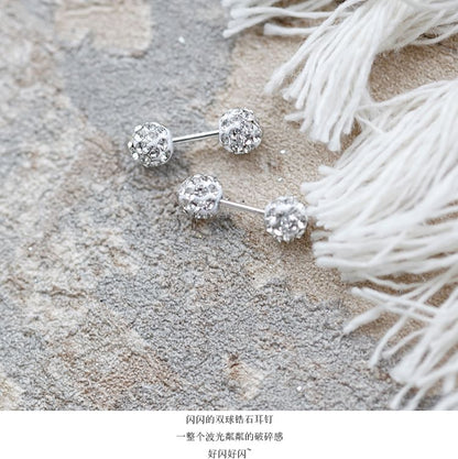 Rhinestone Ball Stud Earring