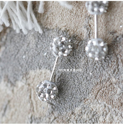 Rhinestone Ball Stud Earring