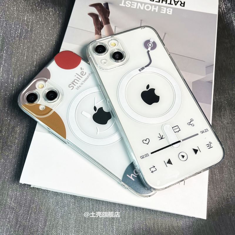 with Magnetic Phone (Compatible Case Print MagSafe)