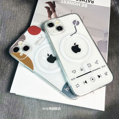 with Magnetic Phone (Compatible Case Print MagSafe)