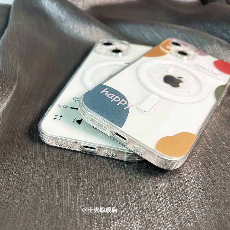 with Magnetic Phone (Compatible Case Print MagSafe)