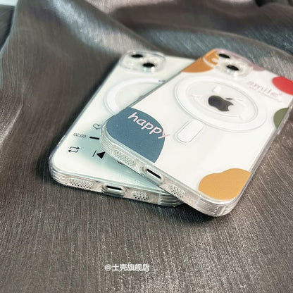 with Magnetic Phone (Compatible Case Print MagSafe)