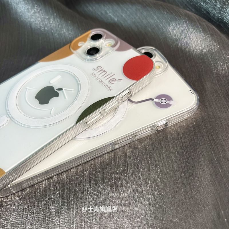 with Magnetic Phone (Compatible Case Print MagSafe)