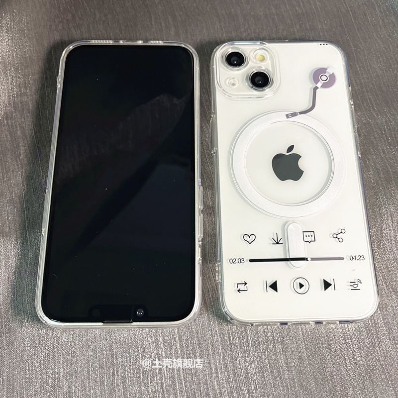 with Magnetic Phone (Compatible Case Print MagSafe)