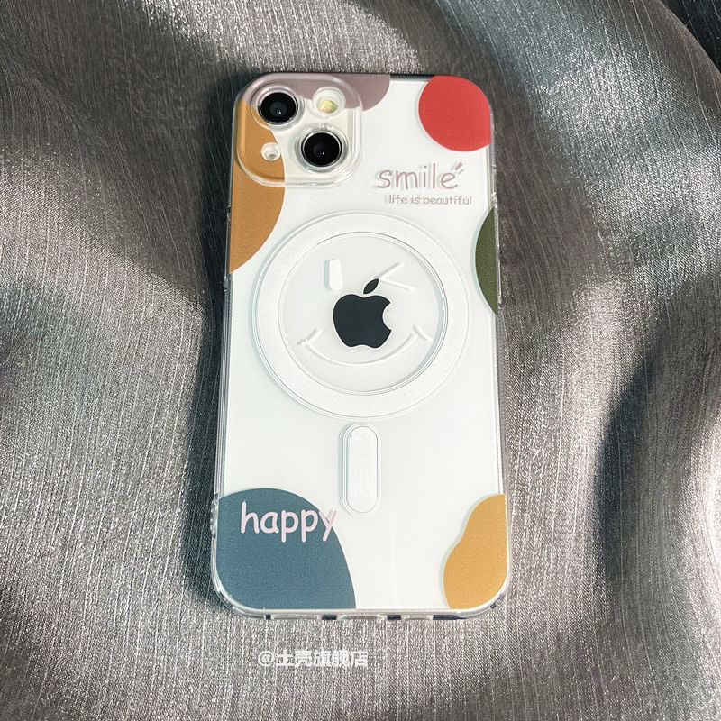 with Magnetic Phone (Compatible Case Print MagSafe)