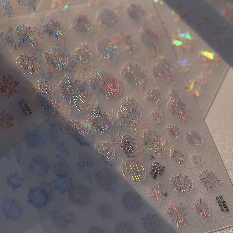 Feuerwerk Nail Art Aufkleber