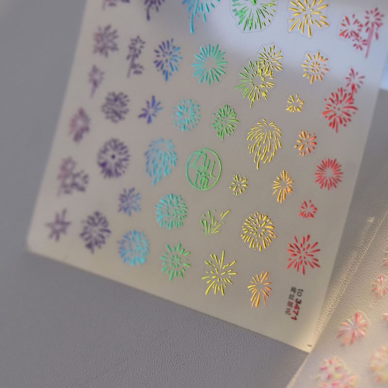Feuerwerk Nail Art Aufkleber