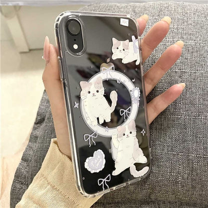 (Compatible Cat Case MagSafe) with Magnetic Phone