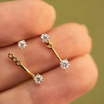 Rhinestone Alloy Jacket Ear
