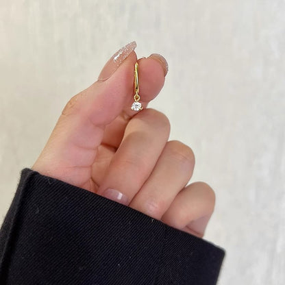 Drop Earring Rhinestone Alloy