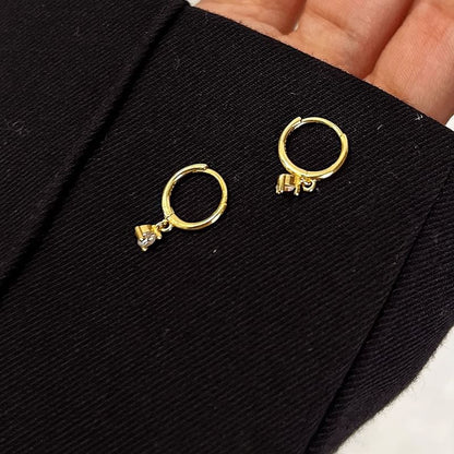 Drop Earring Rhinestone Alloy