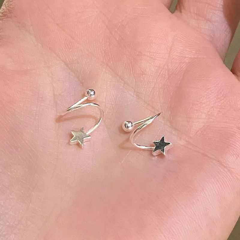 Bead Ear Alloy Heart / Jacket Star