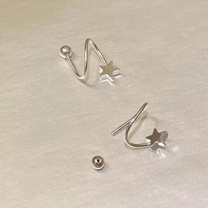 Bead Ear Alloy Heart / Jacket Star