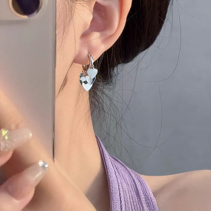 Drop Earring Alloy Heart