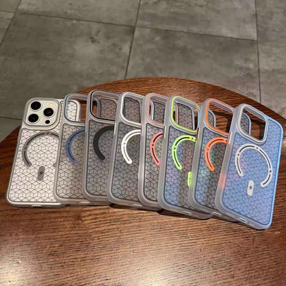 Phone MagSafe) Case with Geometric (Compatible Magnetic