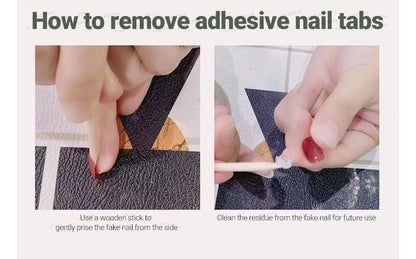 Ongles à coller en forme d'œil de chat (différents modèles)