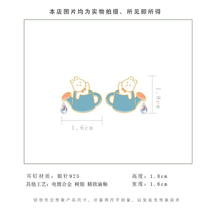 Stud Rabbit Earring ) / Cartoon ( Ear Sterling Various Silver Designs Cuff