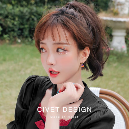 Box Velvet + Earring Jewelry Halloween Phantom Pumpkin