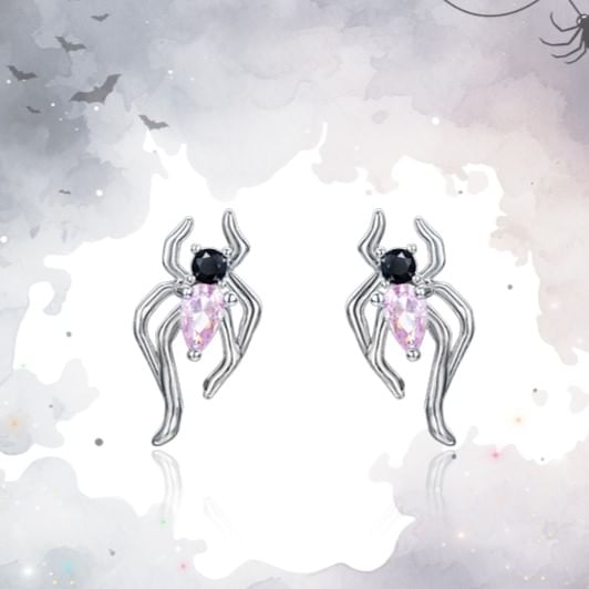 Simple / Spider Earring Cuff Stud Silver Ear Sterling