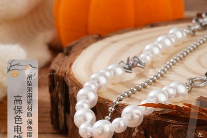 Necklace ChiropteraPearl Halloween Pumpkin