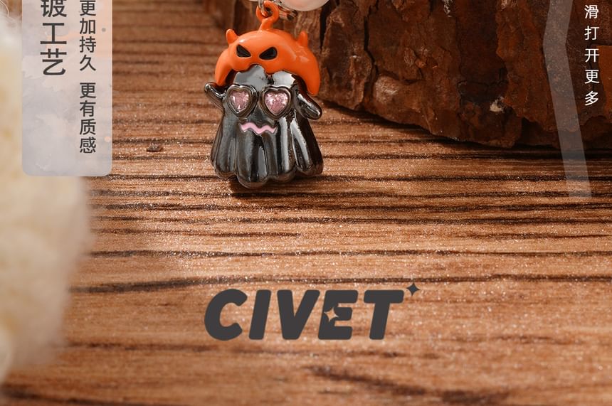 Necklace ChiropteraPearl Halloween Pumpkin