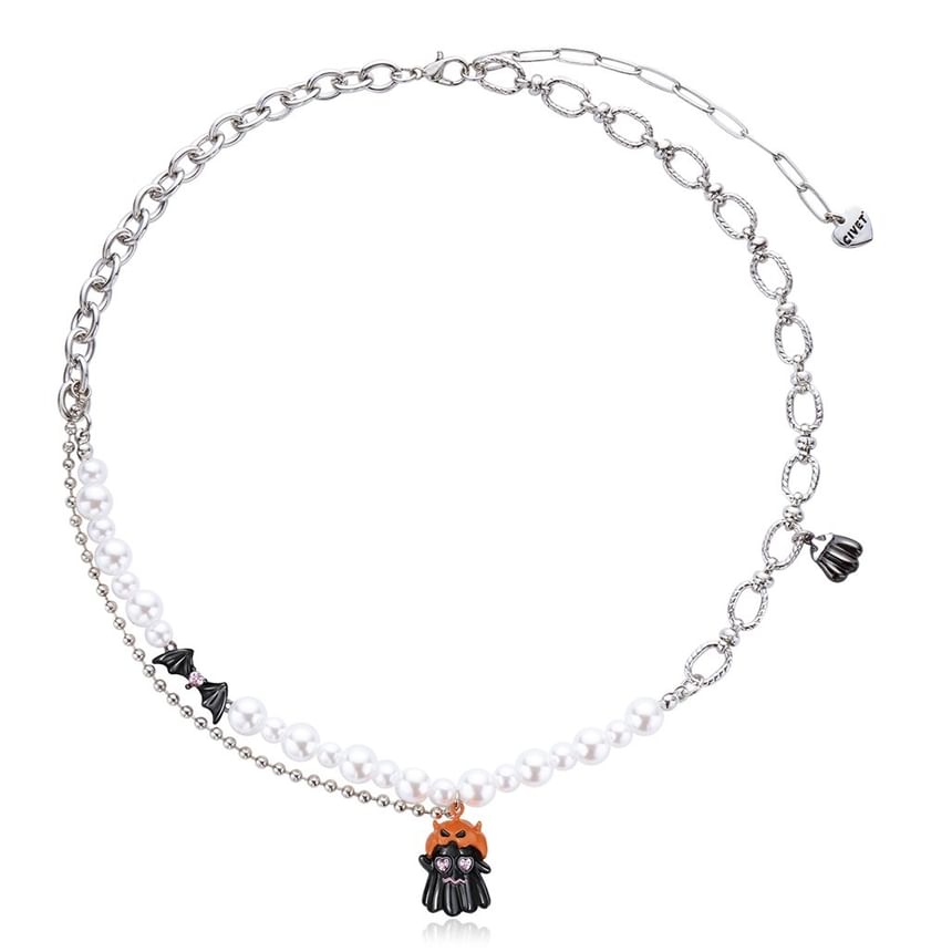 Necklace ChiropteraPearl Halloween Pumpkin