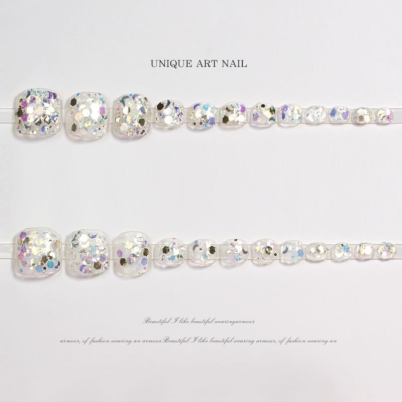 Verzierter Druck-auf-Zehennagel