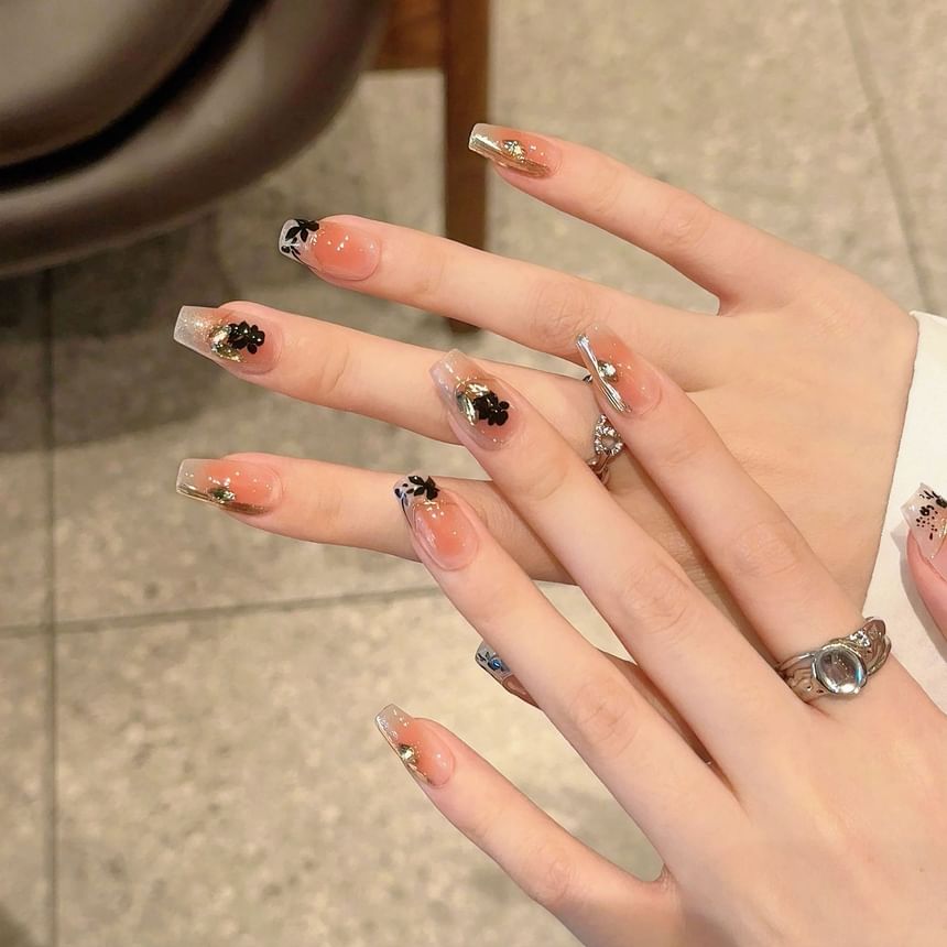 Blatt-Press-On-Nagel (verschiedene Designs)