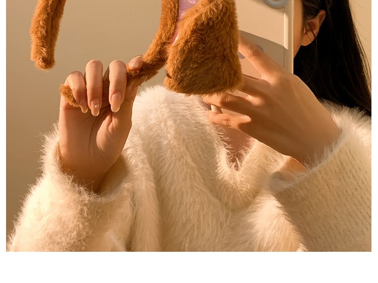 Face Headband Animal (Various Designs) Ear Chenille Wash