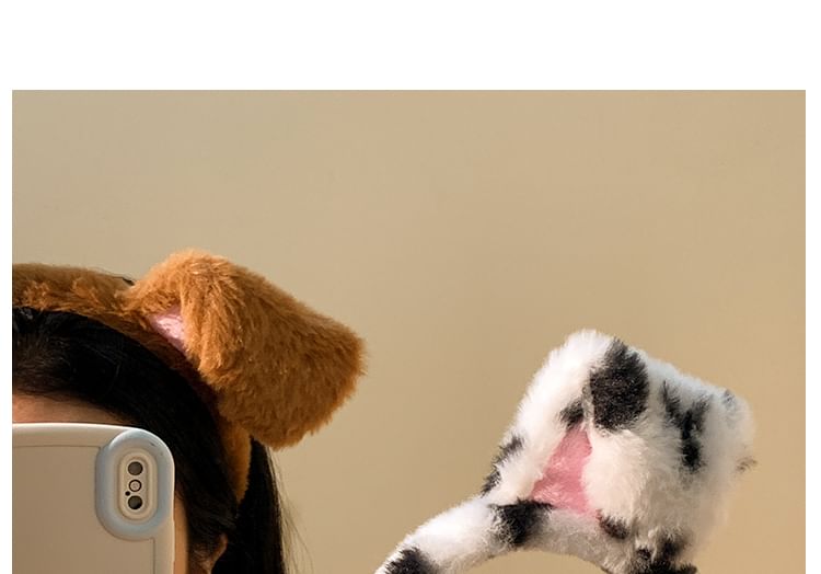 Face Headband Animal (Various Designs) Ear Chenille Wash