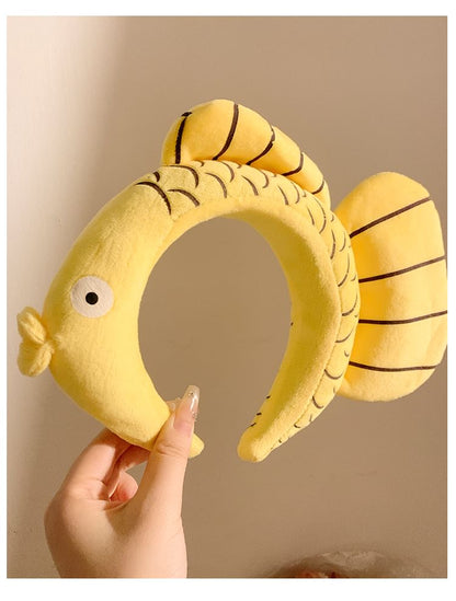 Face Fish Headband Wash Chenille