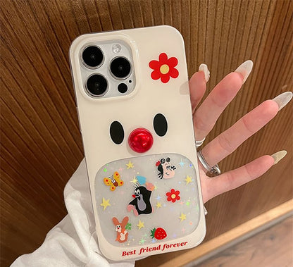 Bead Cartoon Set Adhesive Decoration / Case Phone