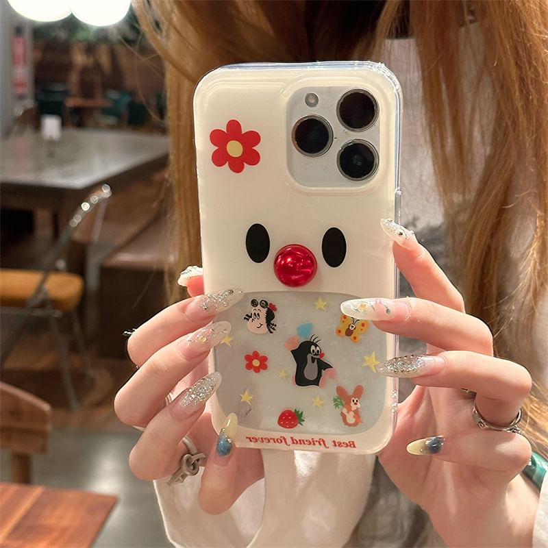 Bead Cartoon Set Adhesive Decoration / Case Phone