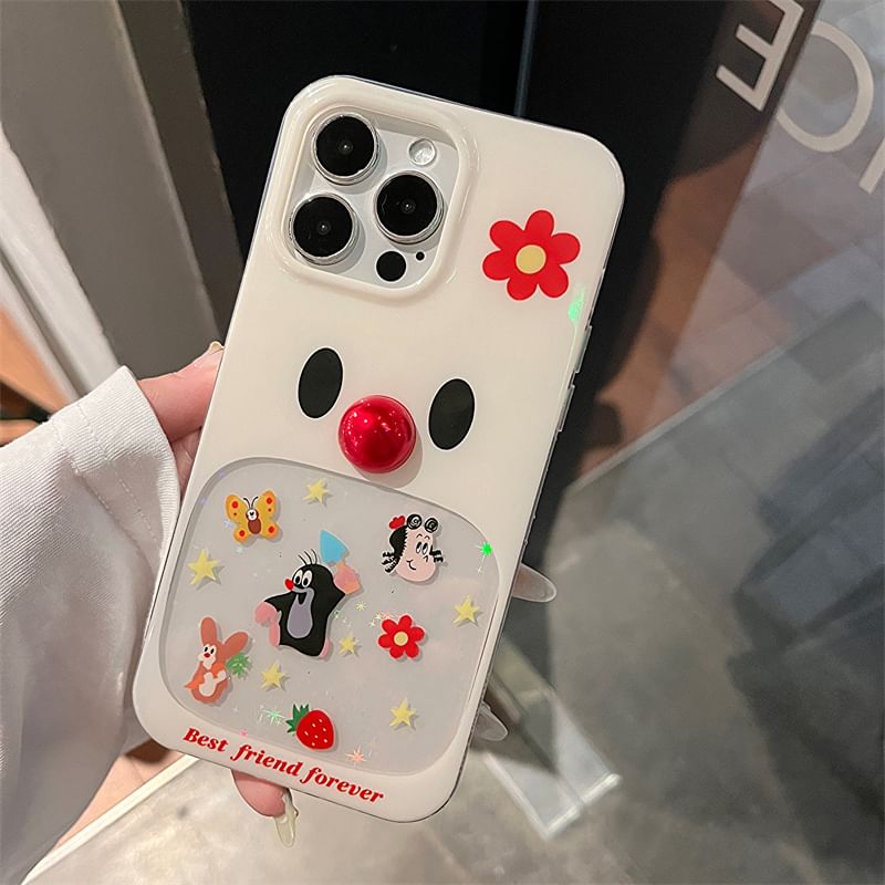Bead Cartoon Set Adhesive Decoration / Case Phone