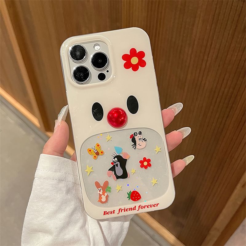Bead Cartoon Set Adhesive Decoration / Case Phone