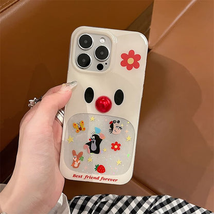 Bead Cartoon Set Adhesive Decoration / Case Phone